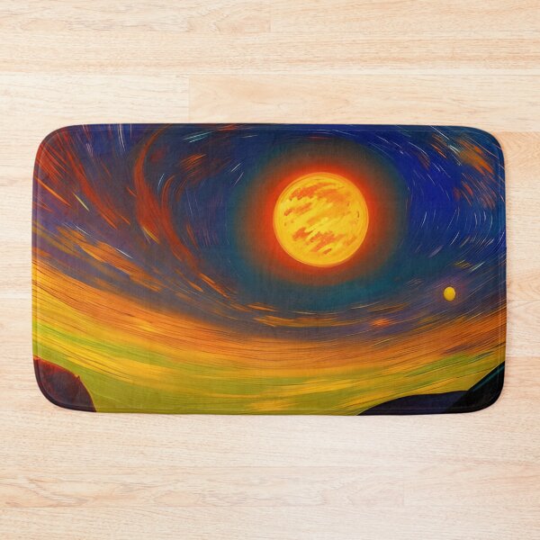 Item preview, Landscape against cosmic sky, impasto, Ai Generated Art  designed and sold by ACC .