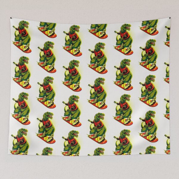 Item preview, Dino Skateboarding Yellow Light Funny designed and sold by soebekhi.