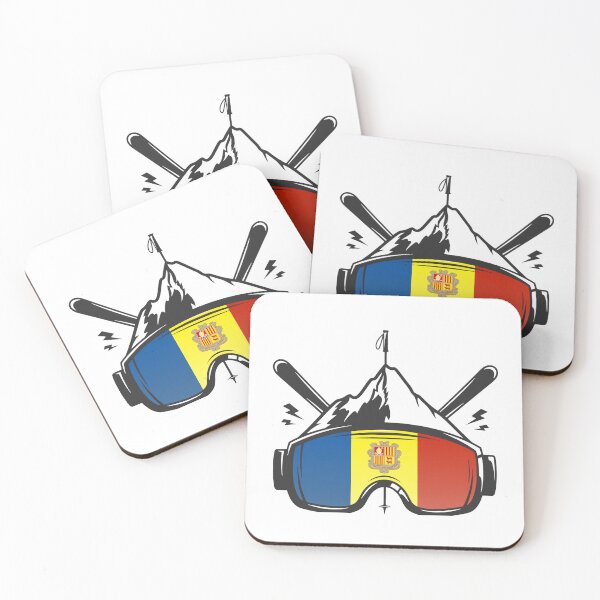 Item preview, Andorra Flag Ski Goggles Skiing Souvenir designed and sold by JackCurtis1991.