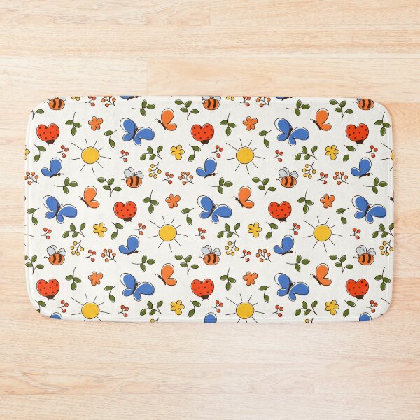 Item preview, colorful doodle print nature elements  designed and sold by Olyanazh.