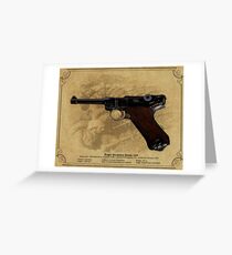 Luger Parabellum Pistole 1908 Greeting Card