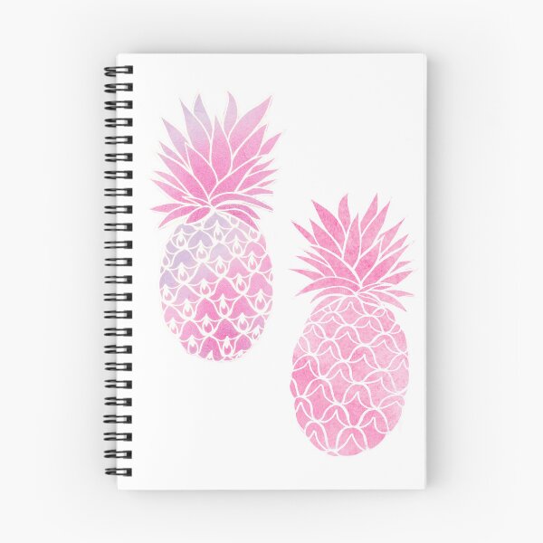 Item preview, Pink Pineapple watercolor art with lilac and pattern clash designed and sold by MagentaRose.