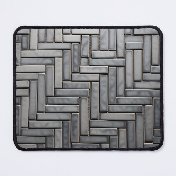 Item preview, Silver Staggered Tiles designed and sold by PatternBestFan.