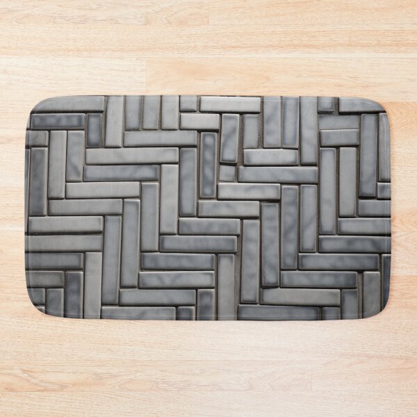 Item preview, Silver Staggered Tiles designed and sold by PatternBestFan.