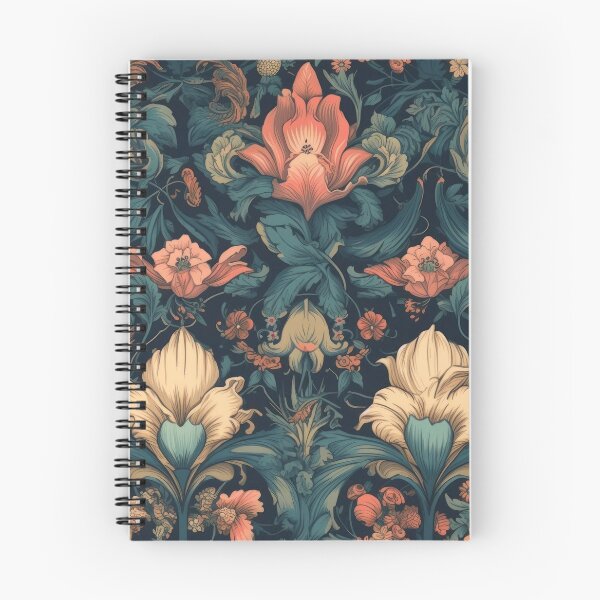 Item preview, Beautiful Ornate Baroque Red, Cream and Green Flower Motif designed and sold by ISaidBang.