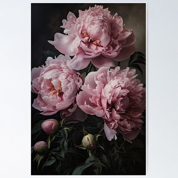 Aperçu de l'œuvre Pivoines roses créée et vendue par Vanover Designs.