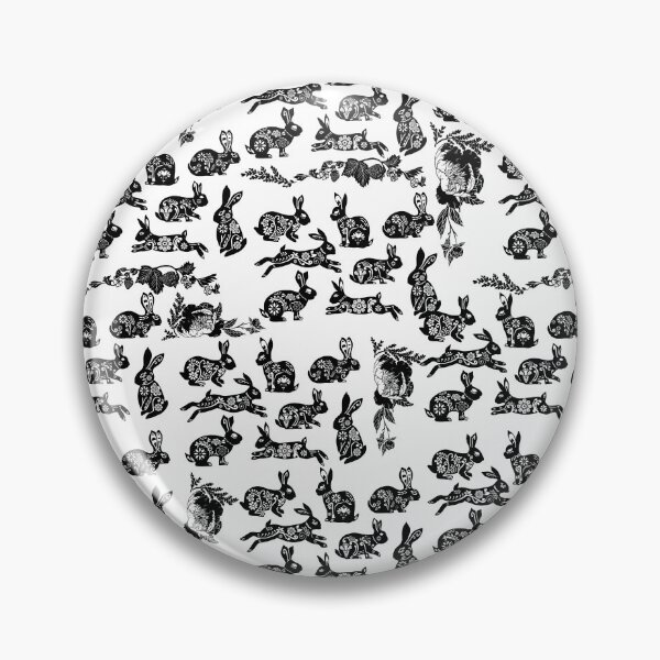 Item preview, Folk Style Rabbit White designed and sold by Teernahillane.