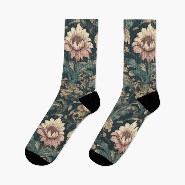 Item preview, Beautiful Ornate Baroque Cream, Pink and Green Flower Motif designed and sold by ISaidBang.