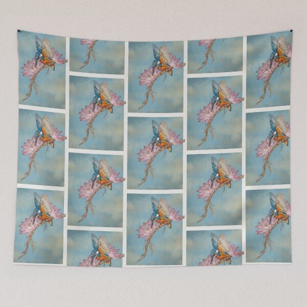 Item preview, Watercolor of common kingfisher designed and sold by Koolmees.