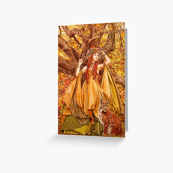 Autumn Fairy Greeting Card