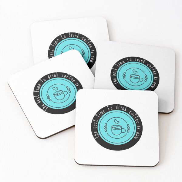 Item preview, The best time for coffee is now - blue designed and sold by jechaiyells.