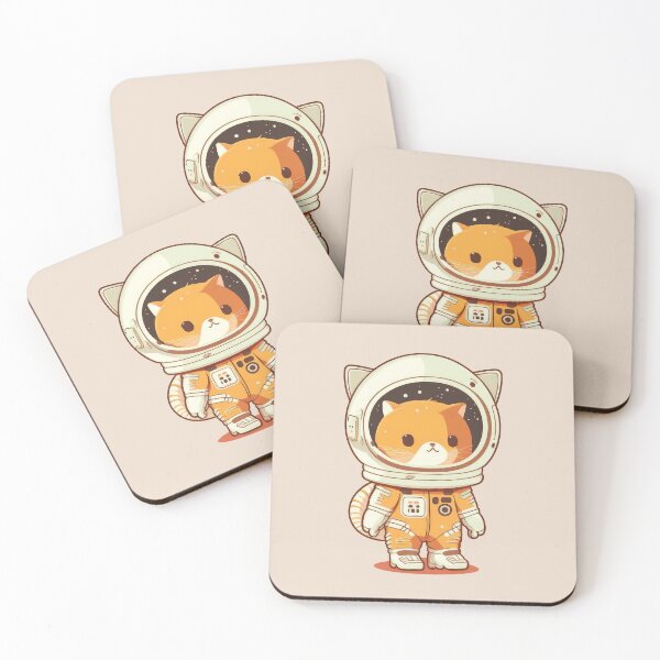 Item preview, Cute Astronaut Kitten designed and sold by aiko-art.