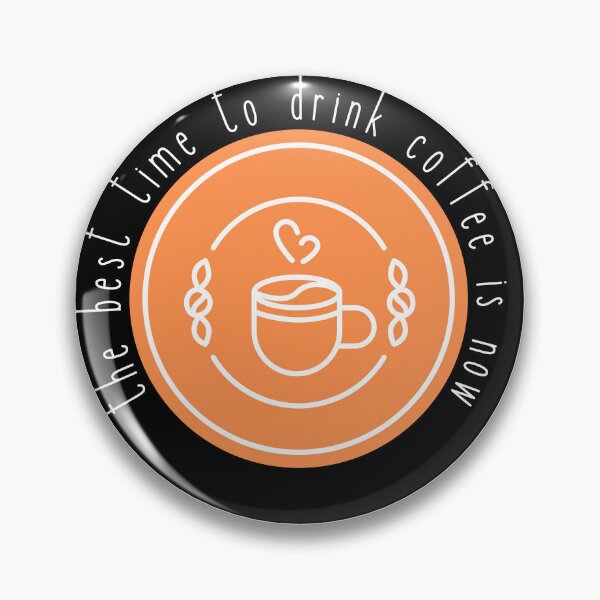 Artikelvorschau, The best time for coffee is now - orange entworfen und verkauft von jechaiyells.