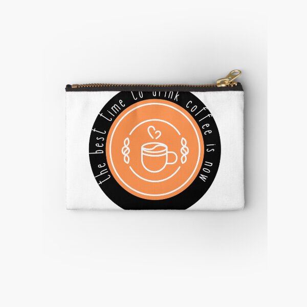Item preview, The best time for coffee is now - orange  designed and sold by jechaiyells.
