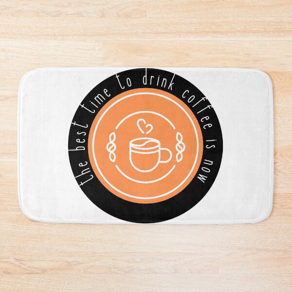 Item preview, The best time for coffee is now - orange  designed and sold by jechaiyells.
