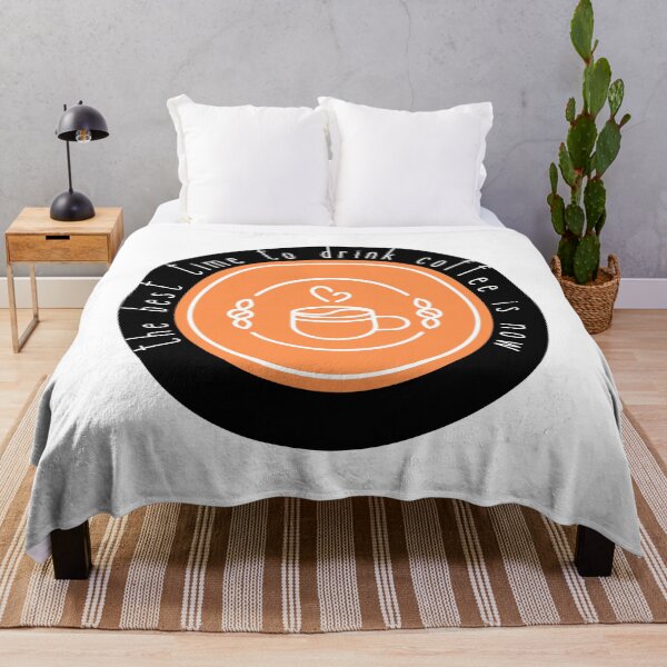 Item preview, The best time for coffee is now - orange designed and sold by jechaiyells.