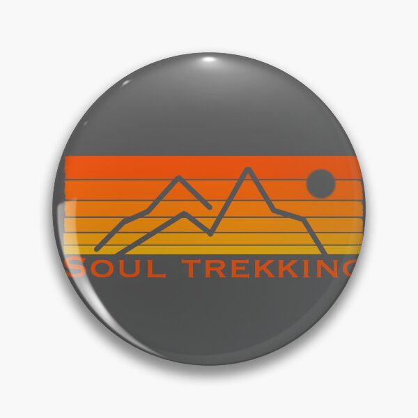 Item preview, Soul trekking mountains hiking adventure logo graphic wording designed and sold by SoulTrekking.