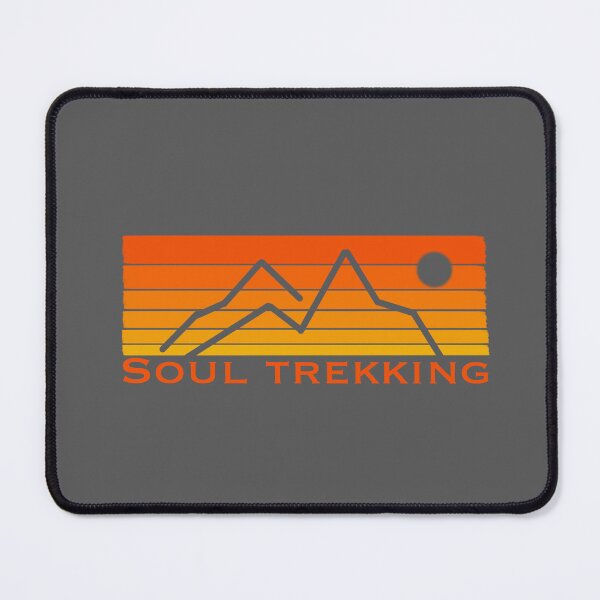 Item preview, Soul trekking mountains hiking adventure logo graphic wording designed and sold by SoulTrekking.