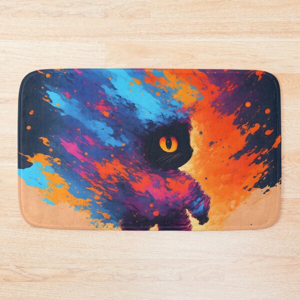 Item preview, Cat in the Color Clouds - Surreal Night sky - Splashes of Color designed and sold by Aaron2610.