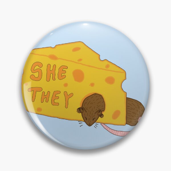Item preview, she/ they pronoun rat designed and sold by WhatAFun-Gi.