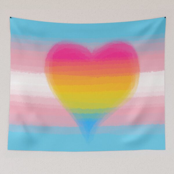 Item preview, Watercolor Transgender Panromantic Pride Flag designed and sold by Sum-Thangs.