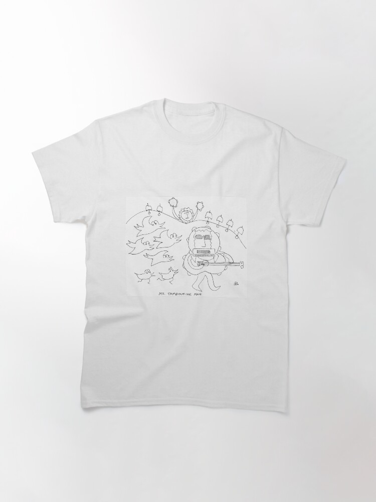 Thumbnail 3 of 7, Classic T-Shirt, Mr Tambourine Man designed and sold by bromfieldpen.