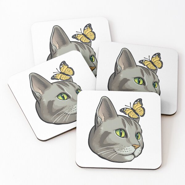 Item preview, Cat and Butterfly designed and sold by Zoondertt.