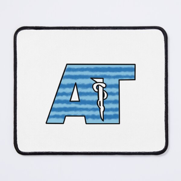 Item preview, Athletic Training Logo Blue Spray Paint Stripes designed and sold by rosiepiscitello.