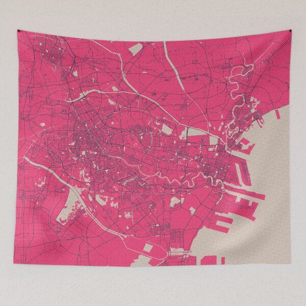 Item preview, Tianjin City Map of China  - Blossom designed and sold by deMAP.