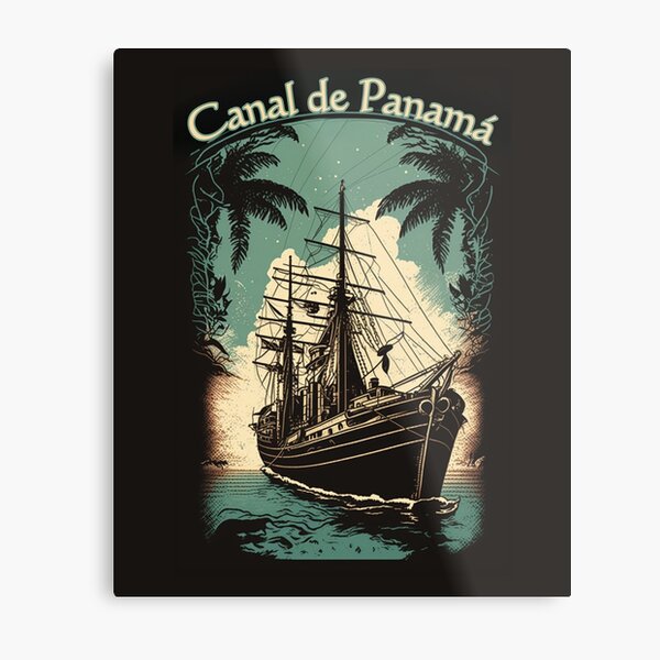 Item preview, Canal de Panamá Classic Panama Canal Cruise Vintage Map T-Shirts Tee Canal-Wear  designed and sold by best-of-panama.