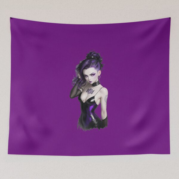 Item preview, Goth Purple Hair Girl designed and sold by PetrusArtisan.