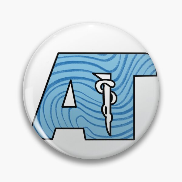 Item preview, Athletic Training Logo Blue Squiggles designed and sold by rosiepiscitello.
