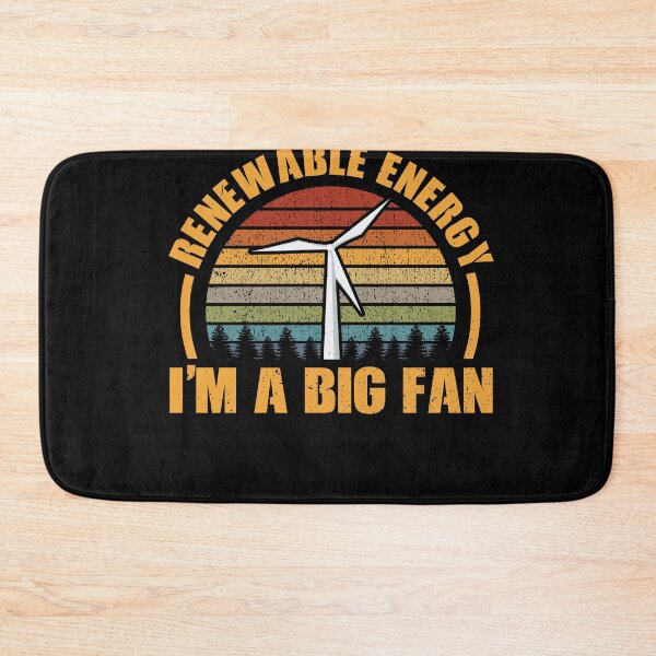 Item preview, Retro Background Wind Power Lover Renewable Energy Activist designed and sold by XASTY.