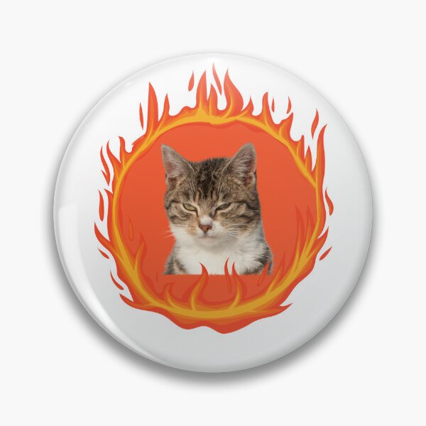 Item preview, Cat in flames designed and sold by Sunwang.