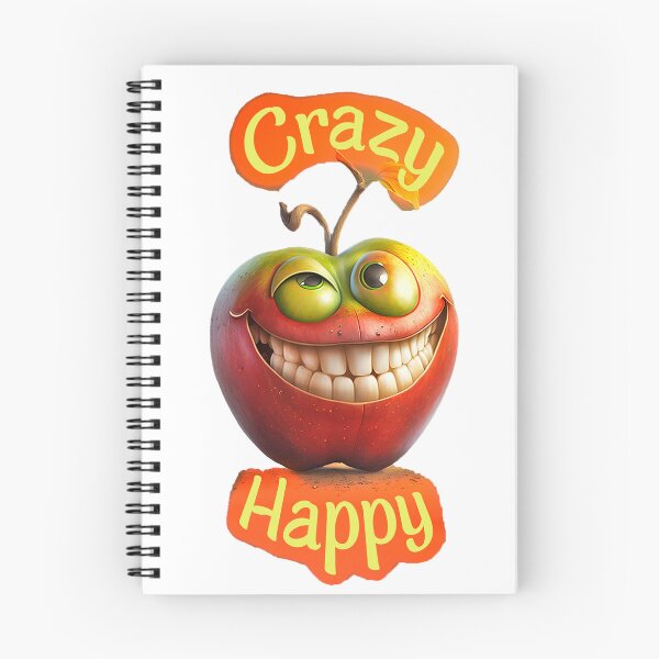 Item preview, Crazy Happy Apple Sticker designed and sold by candiscamera.