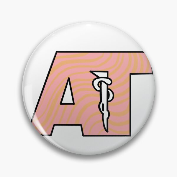 Item preview, Athletic Training Logo Pink/Orange Squiggle designed and sold by rosiepiscitello.