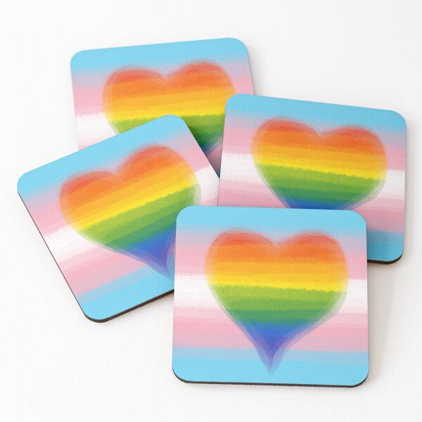 Item preview, Watercolor Transgender Homoromantic Rainbow Pride Flag designed and sold by Sum-Thangs.