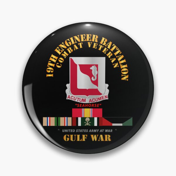 Item preview, Army - 19th Engineer Battalion - Gulf War w SVC designed and sold by Military Insignia Products.