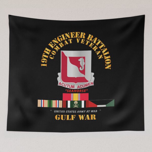 Item preview, Army - 19th Engineer Battalion - Gulf War w SVC designed and sold by Military Insignia Products.