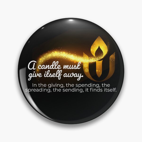 Item preview, Candle gives light away Unitarian Universalism  designed and sold by KCAbdelnour.
