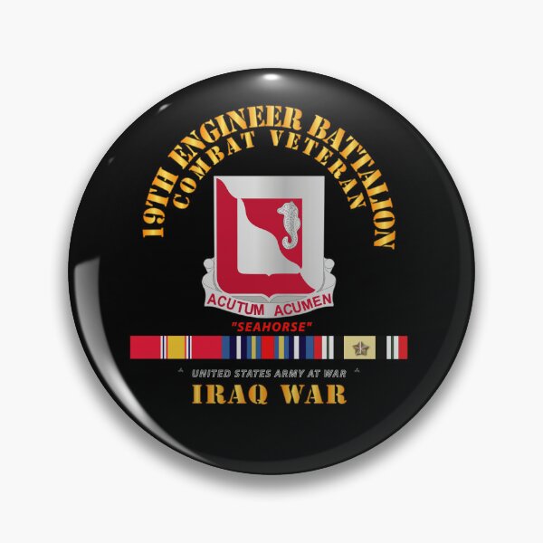 Item preview, Army - 19th Engineer Battalion - Iraq War w SVC designed and sold by Military Insignia Products.