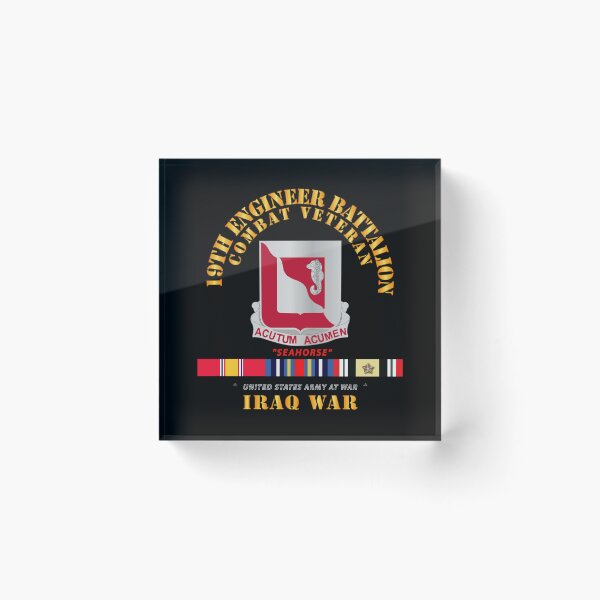 Item preview, Army - 19th Engineer Battalion - Iraq War w SVC designed and sold by Military Insignia Products.
