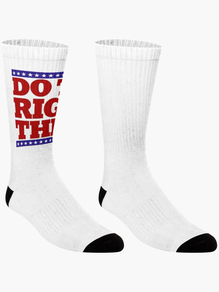 Thumbnail 3 of 5, Socks, Do the RIGHT thing designed and sold by DeadlyThreads.