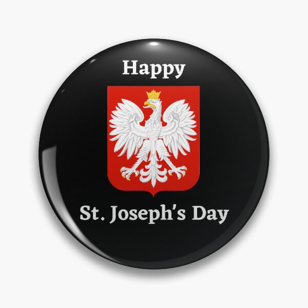 Artikelvorschau, Happy St. Joseph's Day - Polnischer Adler auf Wappen entworfen und verkauft von WigOutlet.