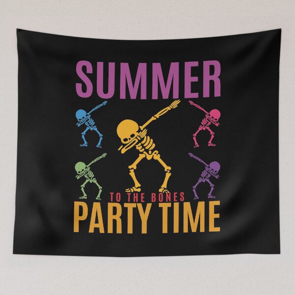 Item preview, Summer Party Time To The Bones| Skeleton Lovers Gift| Dancing Skeletons |Funny Dancing Skull| | DEATH Trending Best Selling Death Dance| Summer Funny  designed and sold by al21ex.