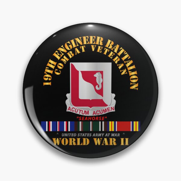 Item preview, Army - 19th Engineer Battalion - WWII w EU SVC designed and sold by Military Insignia Products.