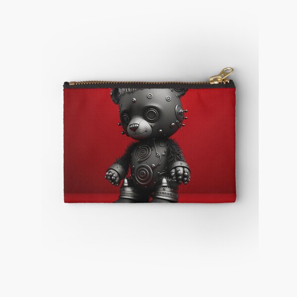 Item preview, Futuristic Robotic Anarchist Punk Bear digital art. Punk rock fans gift. designed and sold by paulo silveira.