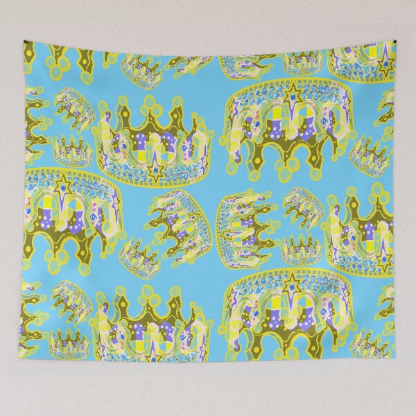 Item preview, KINGS CROWN SKY BLUE  designed and sold by GIVENGRACE.ART.