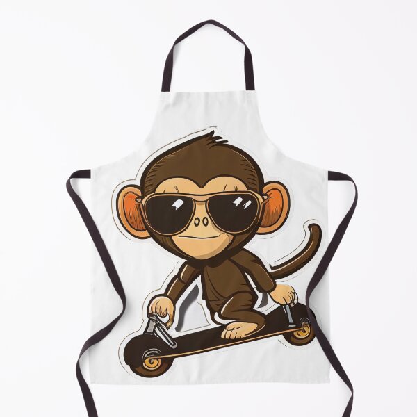Item preview, Cool Monkey Loves Skateboarding designed and sold by KrieytPrintz.