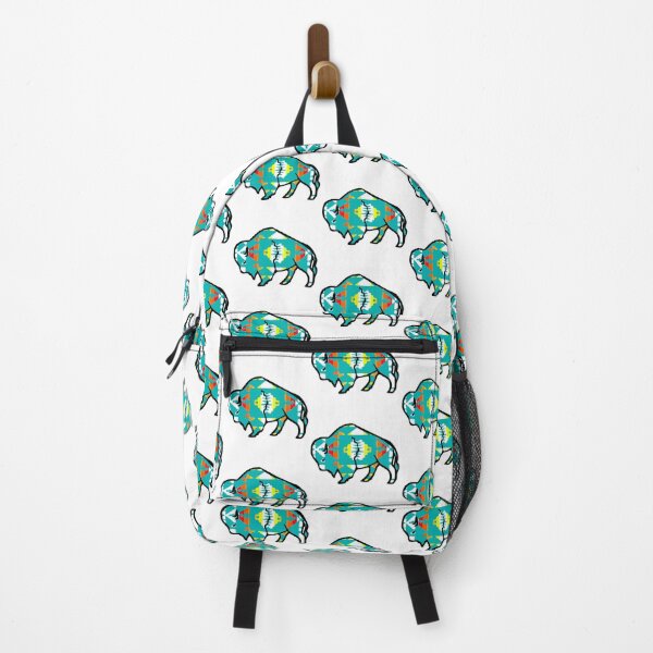 Item preview, Turquiose / Fire Color / White Native Print Buffalo designed and sold by JMWCD.